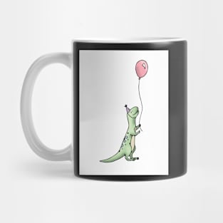 Dinosaur with Balloon - Happy Birthday Mug